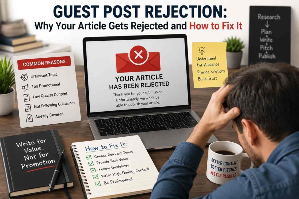 Common guest post rejection reasons and how to fix them