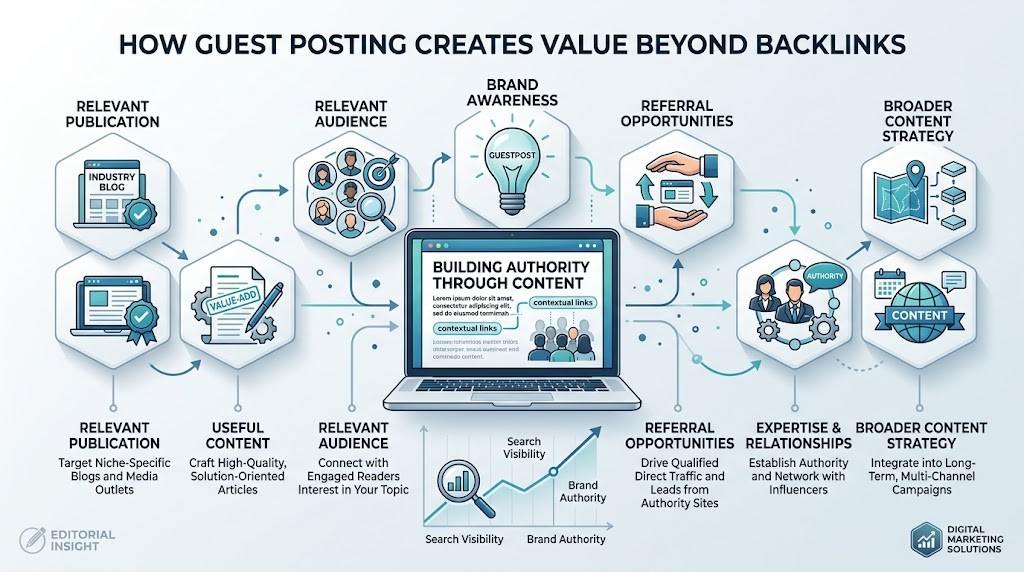 How guest posting creates value beyond backlinks