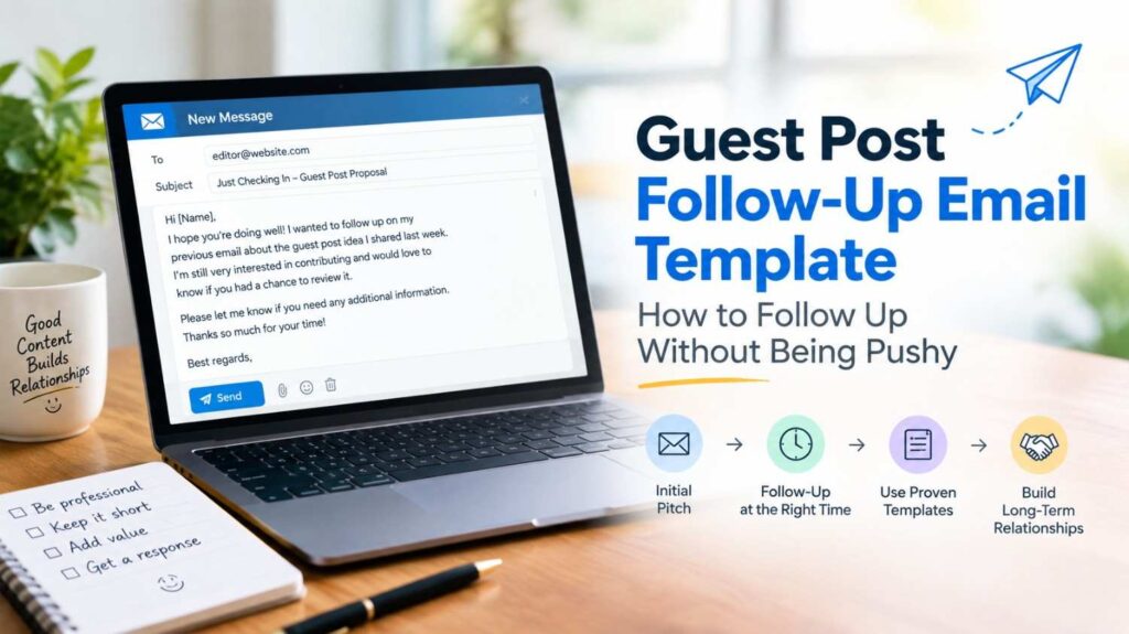 Guest post follow-up email template for professional outreach