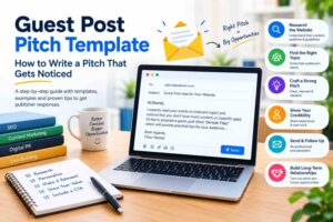 Guest post pitch template showing how to write a pitch that gets noticed