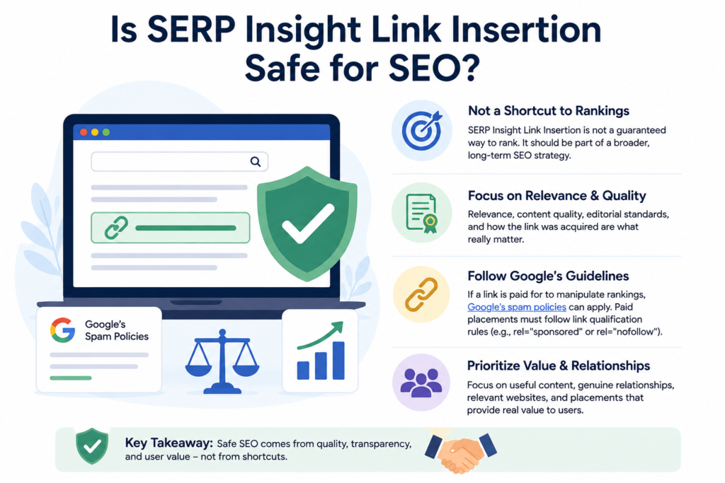 Is SERP Insight Link Insertion Safe for SEO?