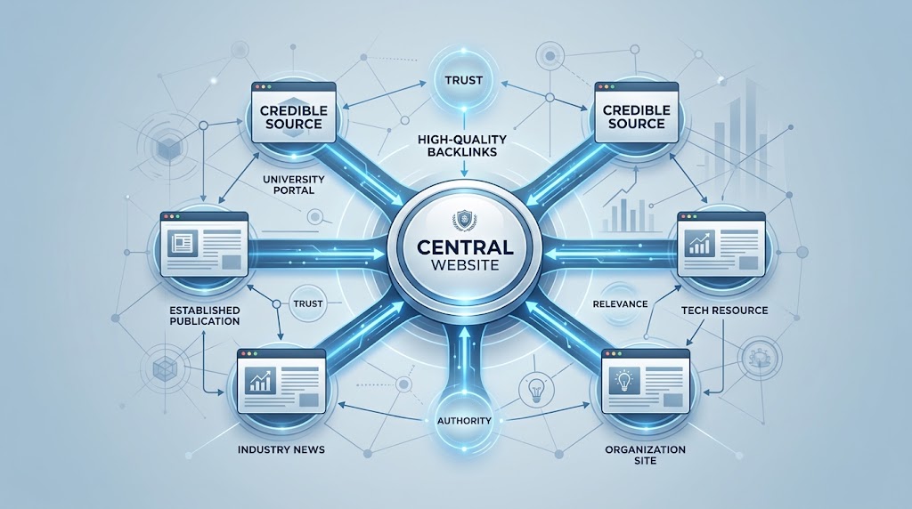 Link authority and backlink strength