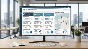 Local SEO competitor analysis tools showing competitor rankings, keywords, citations, reviews, and local search performance