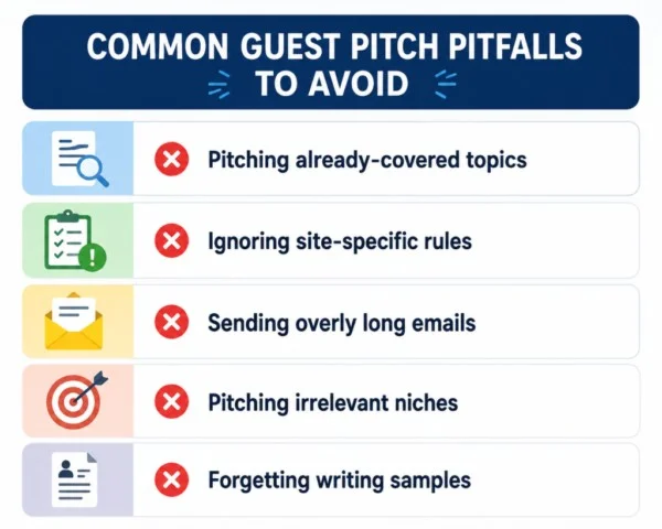 Common guest post pitch mistakes to avoid when contacting editors