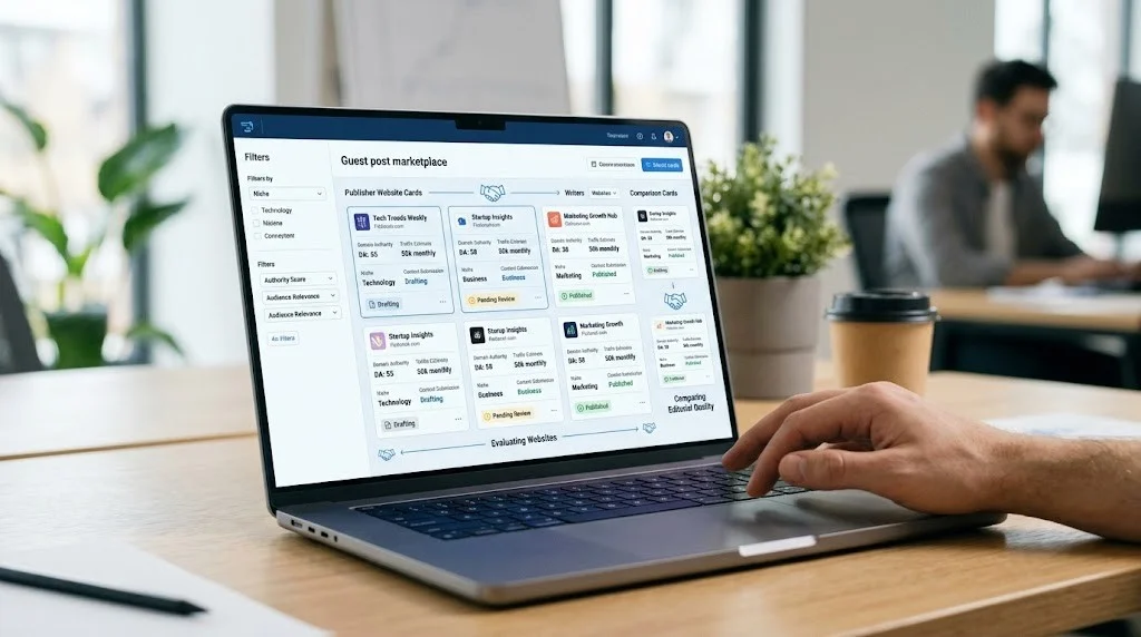 uest post marketplace for finding and evaluating publishing opportunities