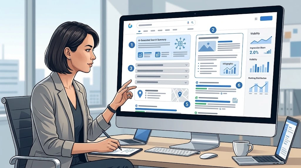 SEO professional analyzing zero click search optimization opportunities